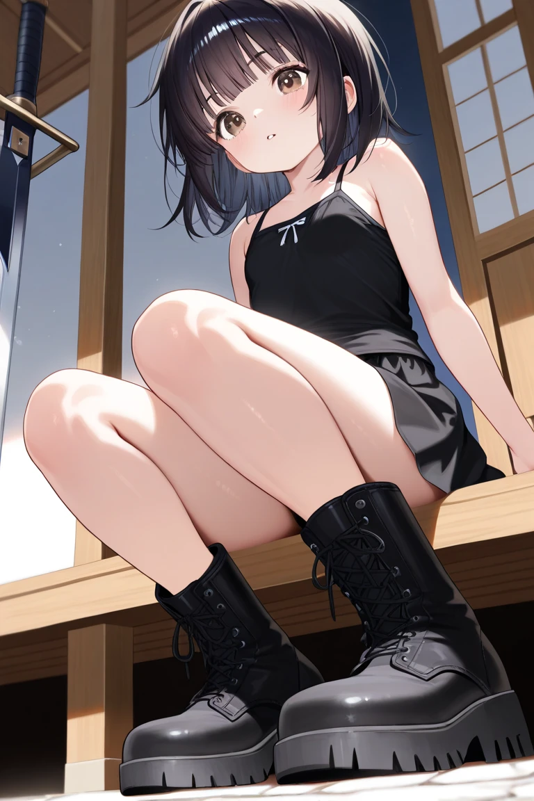 One girl, forest, on bench, a bit, Beautiful Eyes Bob Cut,Medium Hair,Side braid,Asymmetrical bangs, Medium chest View your viewers, From below,Pussy Completely naked Masturbation Leg spread Pussyを視聴者に見せる Completely naked Peeing Open again