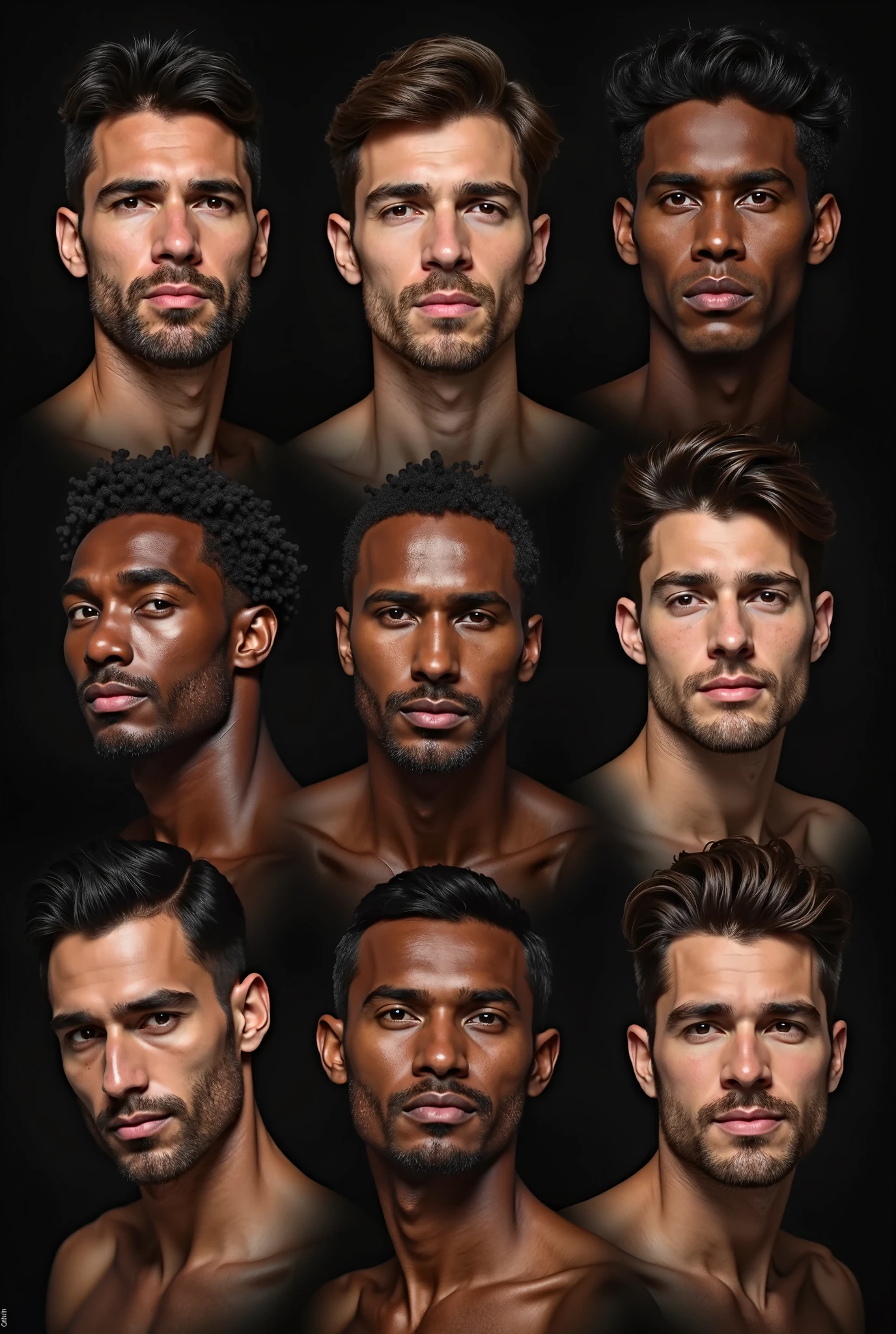Gay threesome for men, one black and others white 