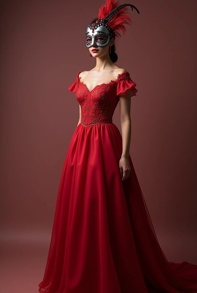 Red gown