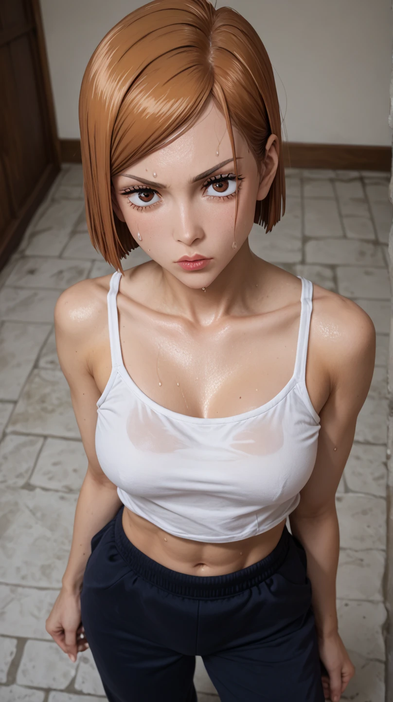 Jill Valentine eating enchiladas naked