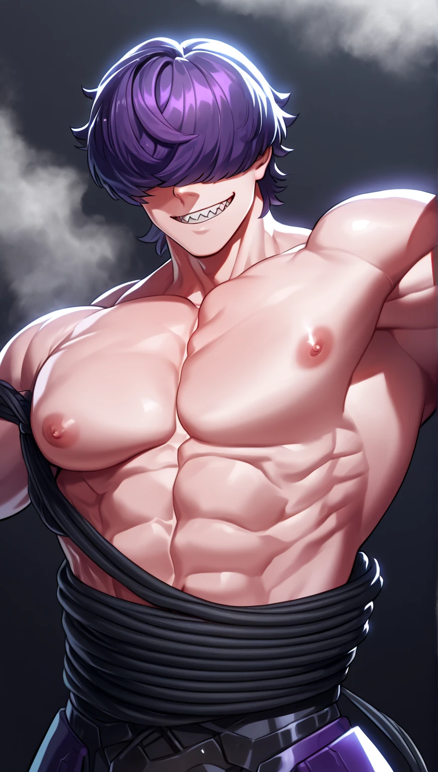 Young man,Enlarged testicles like giant balls,naked,Enlarged long nipples,gapping nipples,gaping urethral orifice,gaping penis,Slim and muscular,Enlarged gynecomastia,Black Hair,cool,Sunburn,Small penis,Ahegao,Brown skin