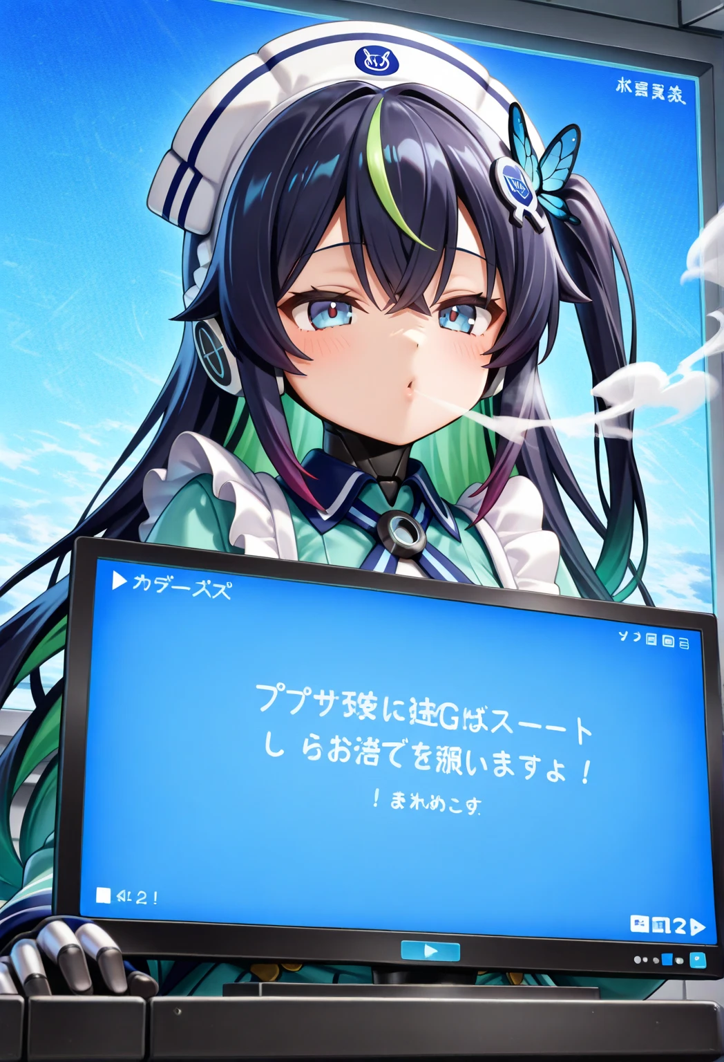 (masutepiece, Best Quality, Detailed), 1girl in, Solo, Indoors, dress room, 双臂在头后,, fullnude、Ahegao、A large amount of love juice flows out、Squirting、She has ring piercings on both nipples.、Her body is tied with rope and her breasts are sticking out................................、Ahegao、codeGeass: Lelouch of the Rebellion、C.C.、