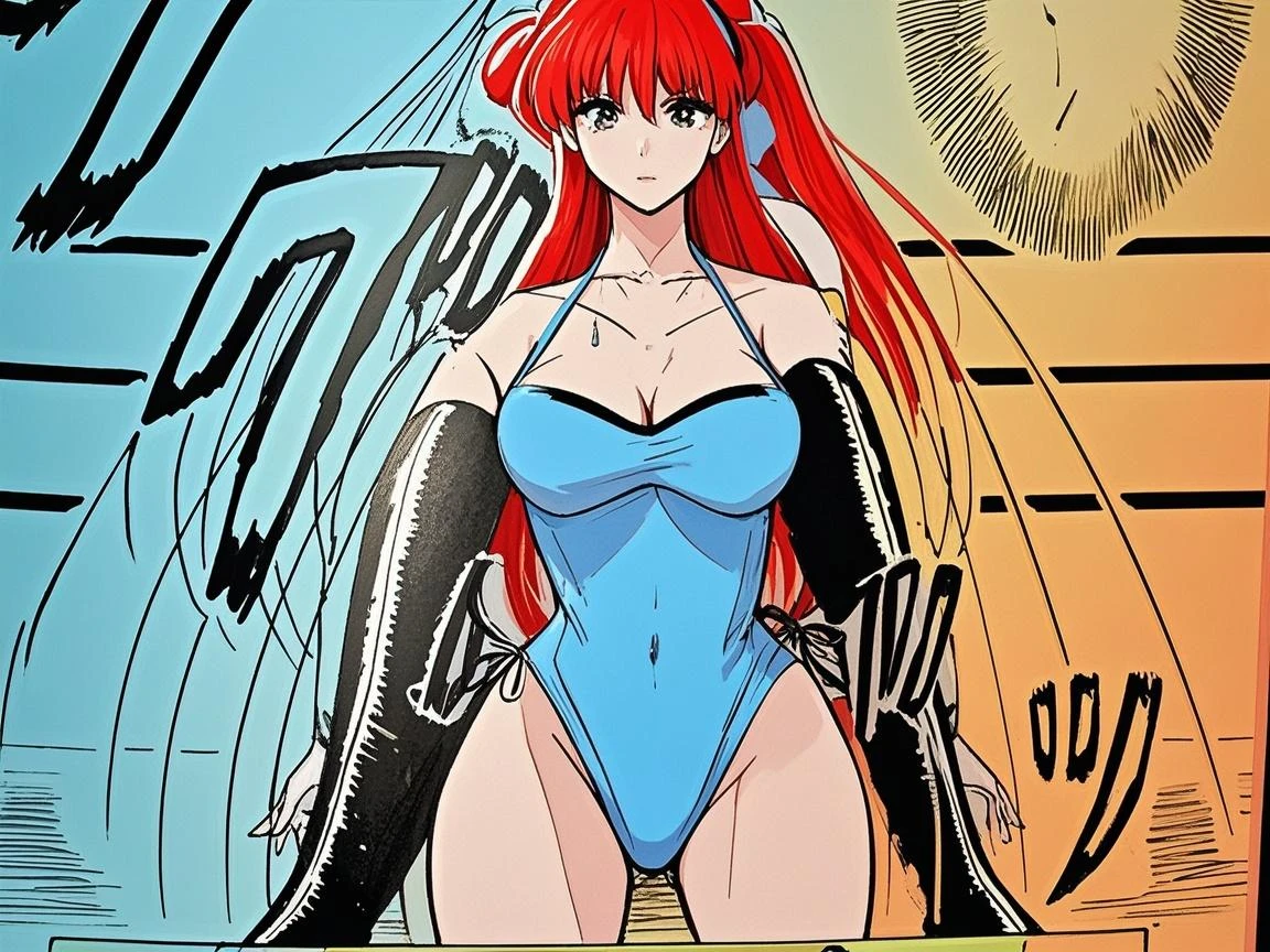 ((masterpiece)), ((best quality)), ultra detailed, detailed background, orange hair, Long Hair , green eyes, thin eyes, extreme large breast, long hair,, highest details, sexy, focus, Alluring, long legs, ((breasts shot)), (((wearing a bunnygirl cosplay ))), hentai style, sensual smile, erotic, erotic body, sexually suggestive, hentai body, sensual pose, naughty face, aroused body, , (tits focus)),