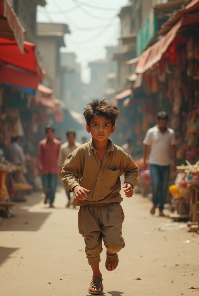 Children playing cricket, In an alley, The children on the side cheered, no contrast, Award-winning photography, Professional color grading, Sharp focus, Ultra-realistic, 8K, Sunny day, The surrounding buildings