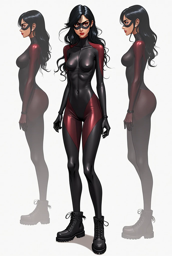 Tall, (thin), Red Skin Twi'lek with (large breasts) wearing black underwear, choker, socks, large breasts, cleavage, tall, graceful, (tall), slim hips, small waist, full-body shot