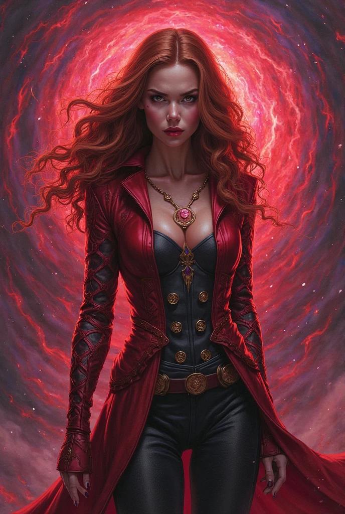 Wanda Maximoff, Red hair, Horns, Marvel, Scarlet witch