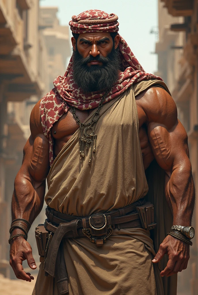 Tiger muslim worior look place india bodybuilder