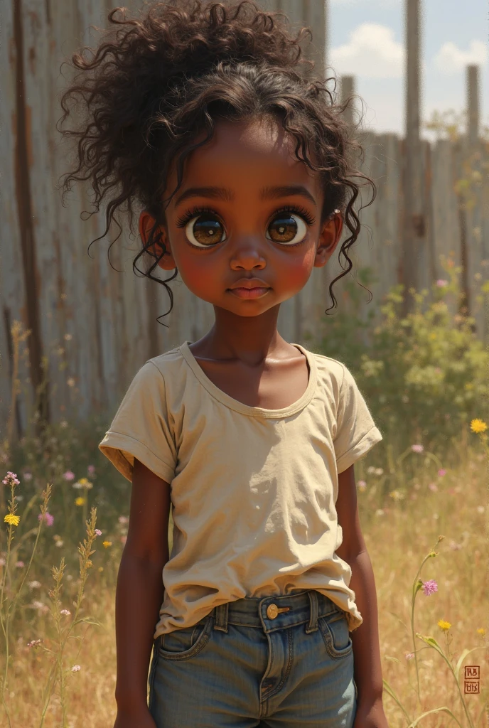 cute black child 3d