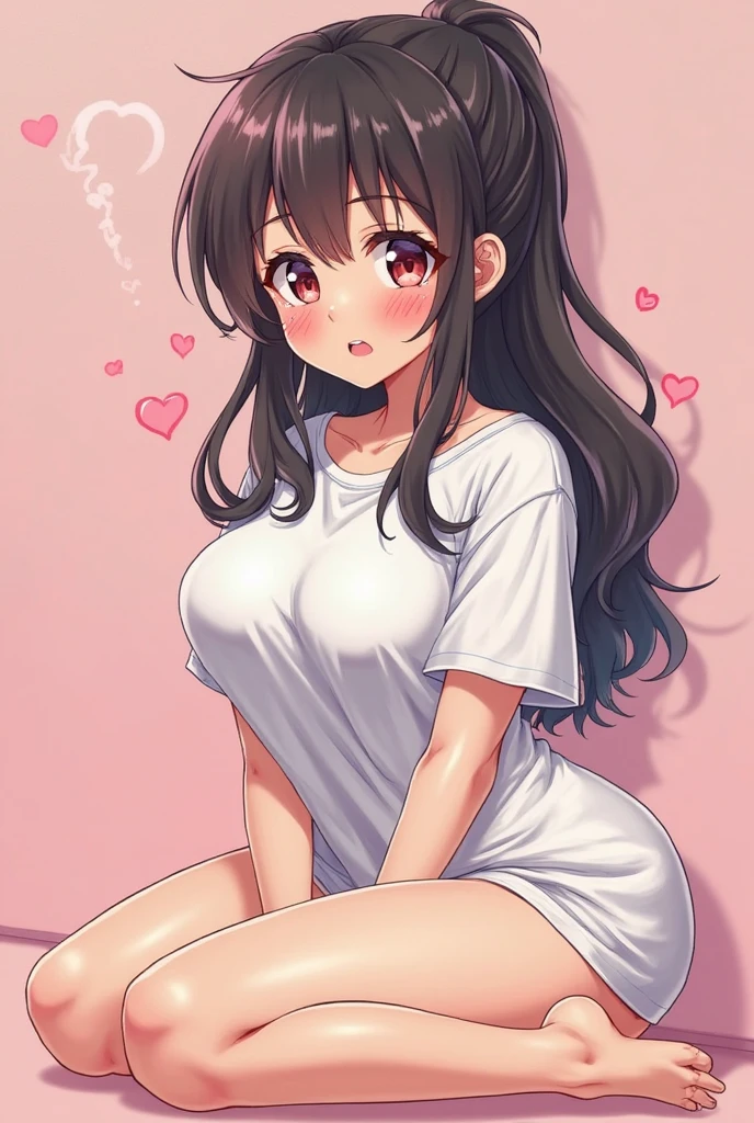 tmasterpiece, Awesome, peeping at the viewer, Realistis, The whole body is in the shot, on the lap, squatt, brunette color hair, long whitr hair, Thorough, large tall, Force real water, White less cloth transparent mini shirt, White transparent thong, beachside, RAWE is very detailed, ahegao, roll eyes, Be red in the face,, Sticky tongue, Vaginal rupture, Leucorrhoea, very Bigger breasts, Grasp your breasts with both hands,spread their legs, sexually arousing, sexual expressio, Glossy glossy skin。Tongue stock,Makeup,cheerfulness,Reflectors,ahegao,Pink eyes,Heart earrings,1,Solo,Female pervert,hair flower,Long hair,multicolored hair,Shiny hair,