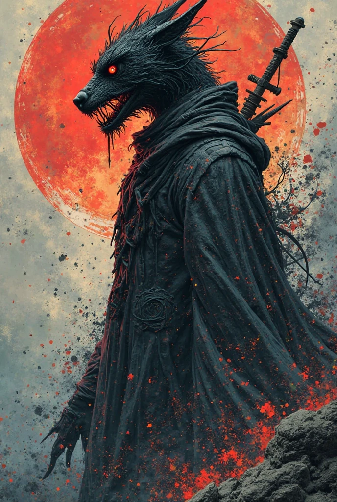 odin tshirt design black backgound
