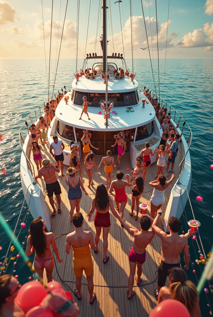 On a super-large cruise ship，Five little girls with upturned asses，junior school student，Your own dance on the yacht