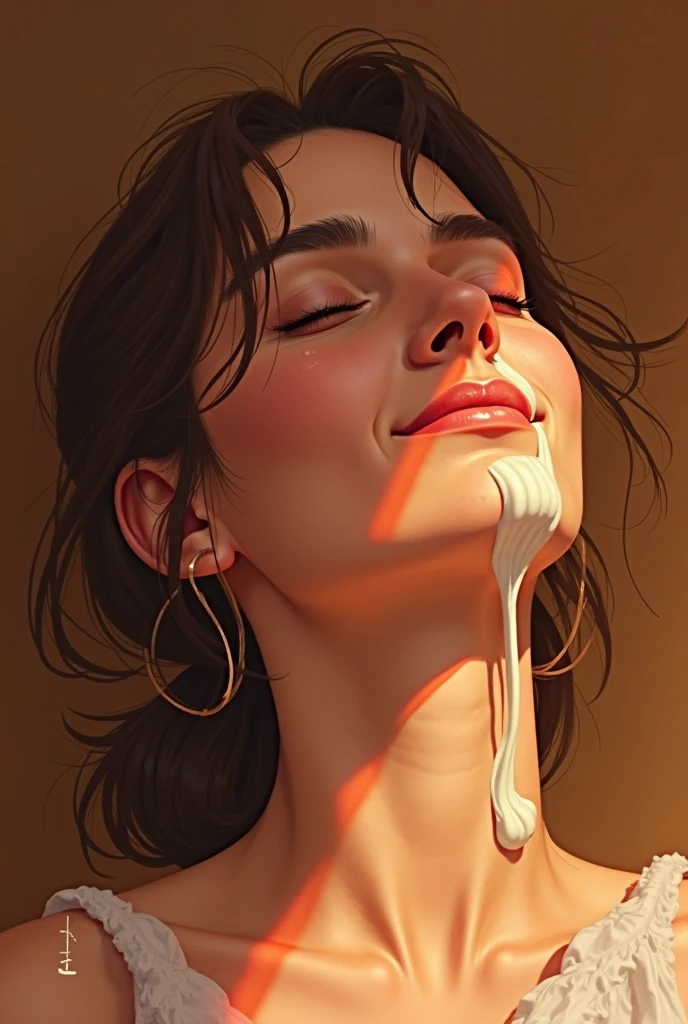 <lora:SexyMouth_v1:0.25>, sexymouth, western artstyle, semi-realistic facial structure, painterly style, wide open mouth, open eyes, close-up, 1girl, dark hair, cum, cum on tongue, makeup, ginger, topples, tongue out, view from above, (cumshot), blue background, masterpiece, best quality, perfect lighting, cinematic lighting, teen, <lora:Incase [MockAi - v1.0]:0.95>