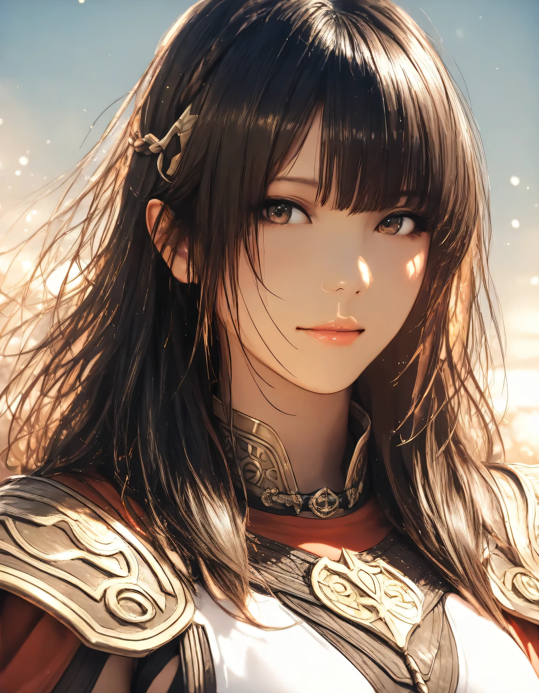 1girl, fire emblem, year 2019, upper body, Fire Emblem Echoes, Twilight of the Gods, masterpiece, high score, great score, absurdres, 16k, Ultra detailed, (photorealistic : 0.5)