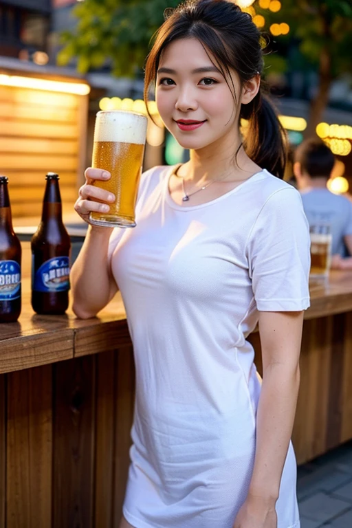 A boldly composed photograph of a Japanese woman that looks like it was taken by a famous artistic photographer, (((Blockbuster art photography)), (8k, Highest quality). A stunning composition using a model with excellent proportions. Perfect beauty model with a confident and balanced appearance, ((Highest quality質)), ((masterpiece)), (Familiar:1.4), ((Highest quality質のリアルな写真)), ((Shot with Hasselblad)), ((Best photo quality)), Beautiful womanの画像,Super Resolution,Slim and perfectly proportioned, Beautiful woman, ((Highest quality質, 8k, masterpiece: 1.3)), Beautiful woman, 1 female, Slim figure: 1.1, Perfect beauty, 20-year-old, (Realistic: 1.4), Ahegao, Shining Sweat, thin, Art photo composition with space around the woman, See through, (((Filming in a spacious studio))), (((The background is only gray and there is nothing.))), Full body photo, Anatomically correct hand, Anatomically correct legs, anatomically correct whole body, Marble room, White t-shirt and shorts. Cowboy Shot, (((Holding your crotch with your hand))). Spread your legs, drinking beer, Nipples are protruding,, (((Your T-shirt is wet with beer))),