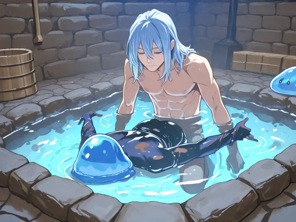 ((Best Quality)), ((Masterpiece)), (detailed), 1 tall slim dark sexy naked man with a big penis