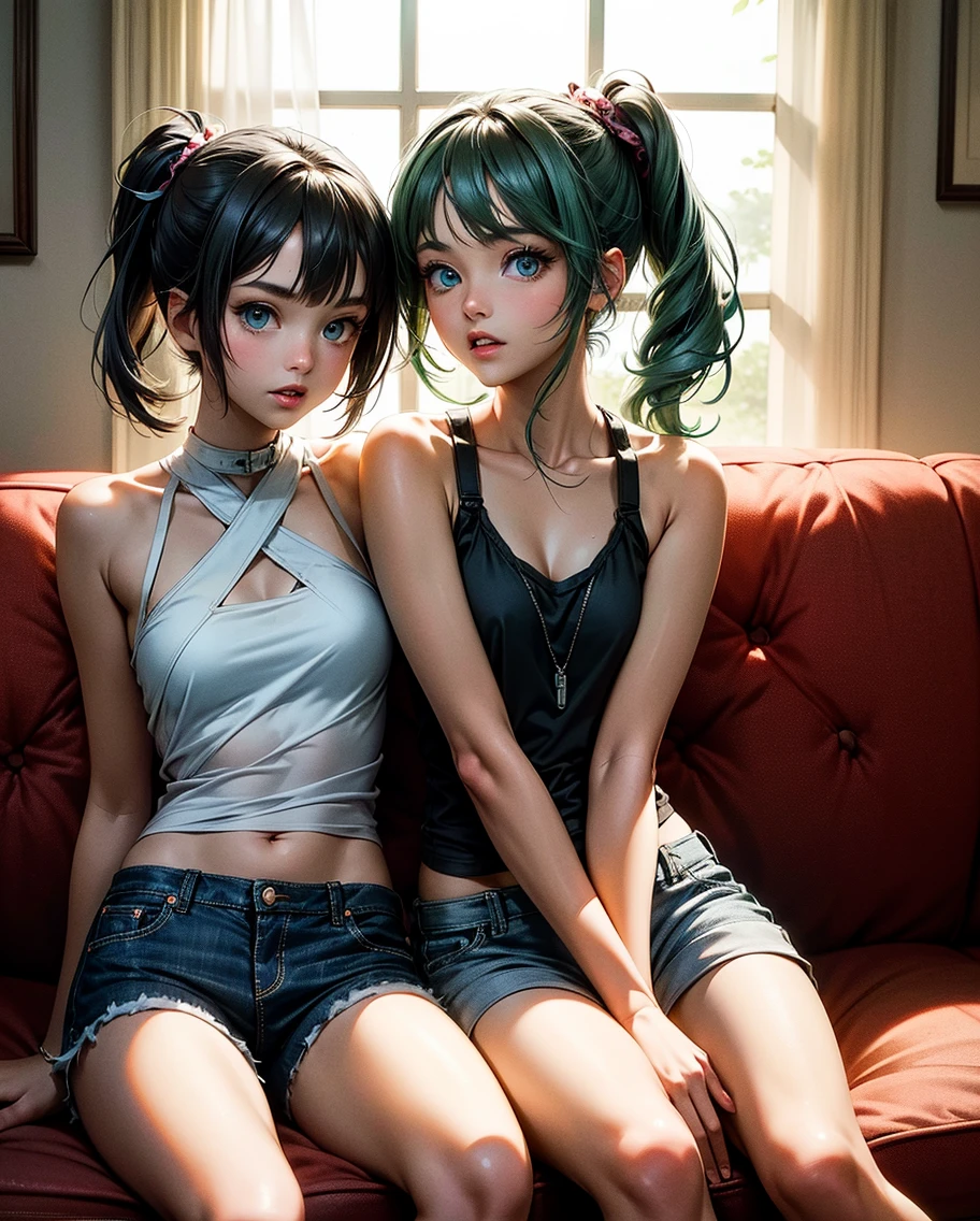 (masterpiece:1.2, highest quality), (Realistic, photoRealistic:1.4), Beautiful illustrations,
View your viewers, whole body, Front view:0.6,
1 girl, Japanese,, Hair fluttering,, bangs, amount,Beautiful Hair, Beautiful Face, Beautiful details, Beautiful clavicle, Beautiful body, Beautiful breasts, Beautiful thighs, Beautiful feet, Beautiful fingers,((Random scenery)),
((Random hairstyle:1.5)),((Tank top shorts)),((Tongue out)),((Chest 1:1)),((Forehead Baring))