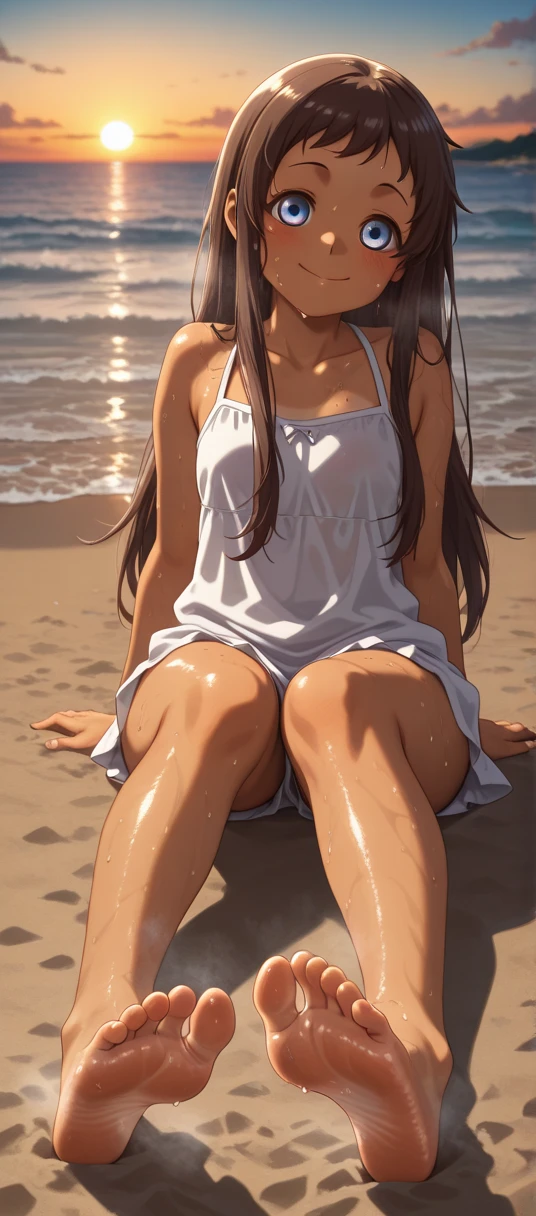 ((Best quality)), ((masterpiece)), (detailed),
Hu Tao, naked,on the beach,excited,wet,tender,embarrassed,playful,masturbates,shows breasts,legs spread,jerking off пальцами,shows pussy,jerking off