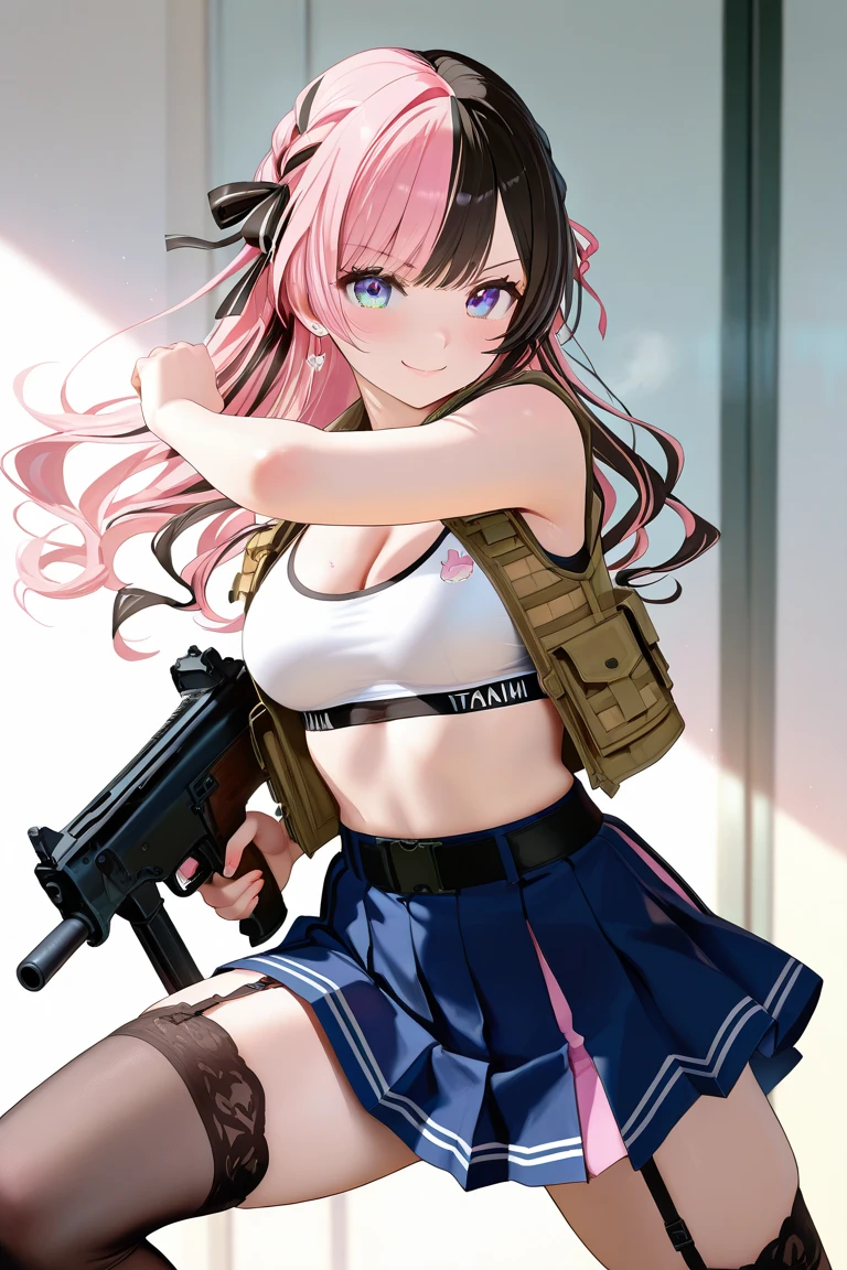 pink background, weapon, Postapocalypse