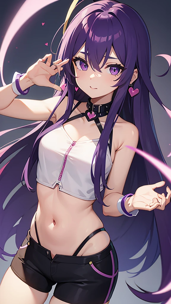 young girl, big bust, purple eyes, Spider-Man 2099 look, Smile, cobweb, lightning, masterpiece, high quality,micro bikini