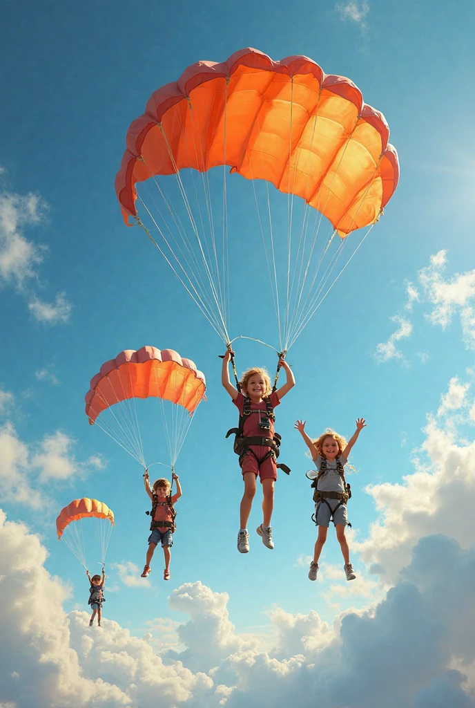 A beautiful young girl is flying over the beach on the back of a giant hornet.