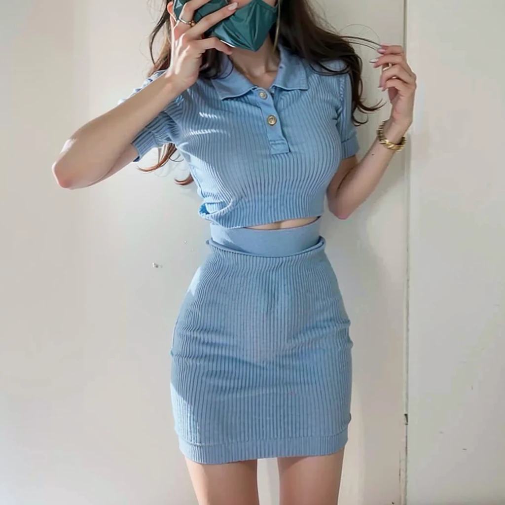 ((top-quality、8K、masterpiece:1.3))、1womanl、A Japanese Lady、A MILF、48yo、Model body type、Float NovaFrogStyle、((In a detailed hotel room))、Lying on your back on the bed、Gently smiling face、Office uniform with short sleeves、Button is detached、skirt by the、White underwear