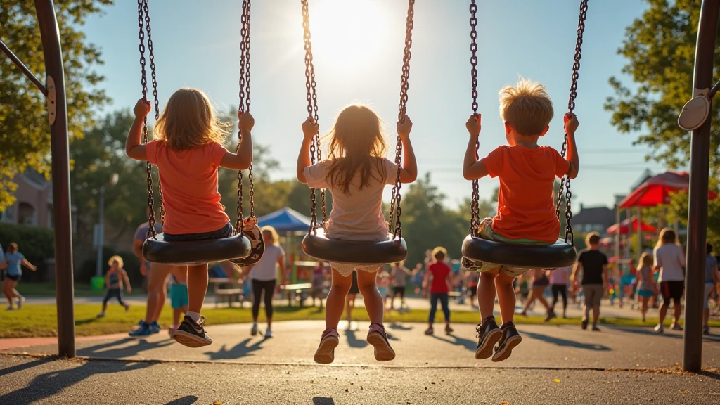 1) Some children are seen playing happily in a playground.
Draw the situation with emphasis on shape, space and action.