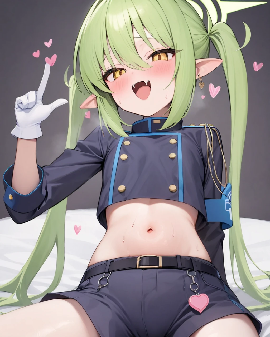NSFW,masterpiece,top-quality,dark storeroom,eng,vaginal,sex,Girl touching crotch with legs open,crotch grab,female masturbation,breast squeeze,petite girl in,small tits,Green eyes,Thin blonde hair,Tying hair,Green Hair Band,Navel Ejection、White half-coat、Girl in a white loincloth,show off nipple,Clothes are wet and see-through,Green Gemstone Brooch,Shy look,Red face,Opening Mouth,put out the tongue,droolng,pussy,trembling from sexual stimulation,Sweating,Steaming,dripping,(cum shots,cum on the body:1.2),Hearts fly