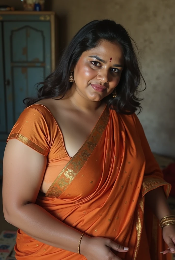 Indian nude aunty , fatty thighs, fatty body chubby, all nude body,nude body  and nude hairy pussy, sitting on table and spred legs,all remove clothes, erase all clothes, showing pussy 