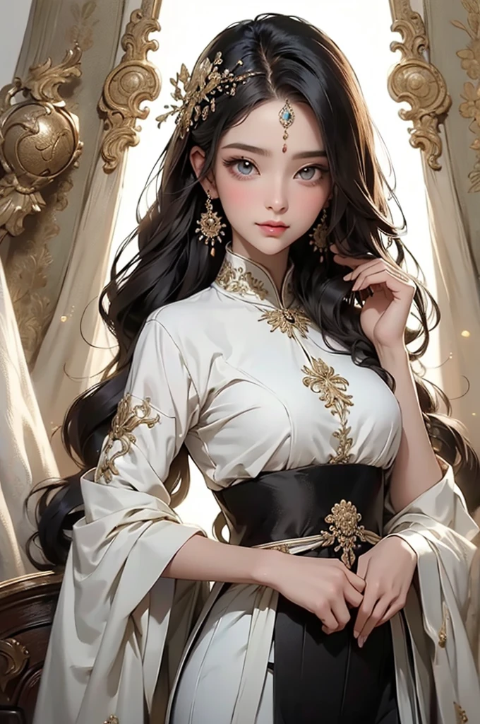 (masterpiece, Best Quality), intricate details,
1 girl, he's grown up, by the wide, (yellow eyes:1.5), teeth, antenna hair, sharp teeth, by white, (Forehead:1.2), (facial mark:1.5),, neckline, Boots, mono, black mono, superhero,