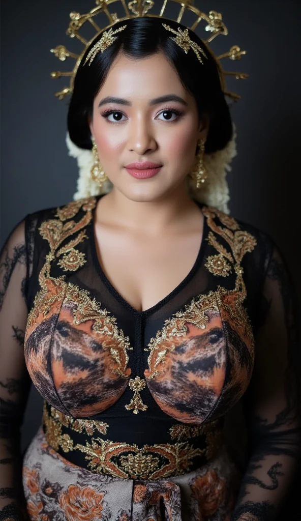 ((Very realistic))、Delicate and precise expression、50 year old African witch、Fluffy blonde、(Chubby body type)、((Very large breasts))、Big cleavage、Deep neckline、(((A witch living in the vast savanna.)))、Very sexy middle-aged witch、