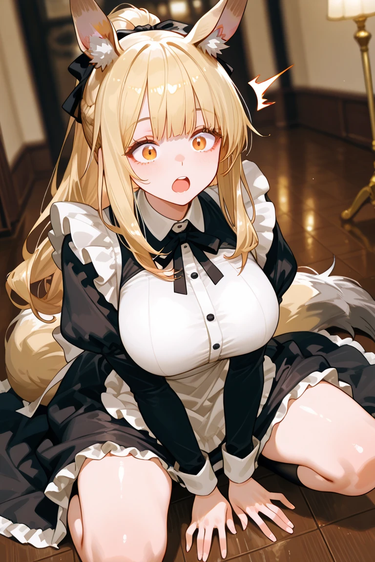 Anime girl lying on bed wearing white shirt and black skirt, from the azur lane videogame, anime girl in a maid costume, splash art anime loli, Marisa Kirisame, Anime cat girl in maid costume, lolth, screenshot from a 2012s anime, screenshot from ???? anime, screenshot from the anime film