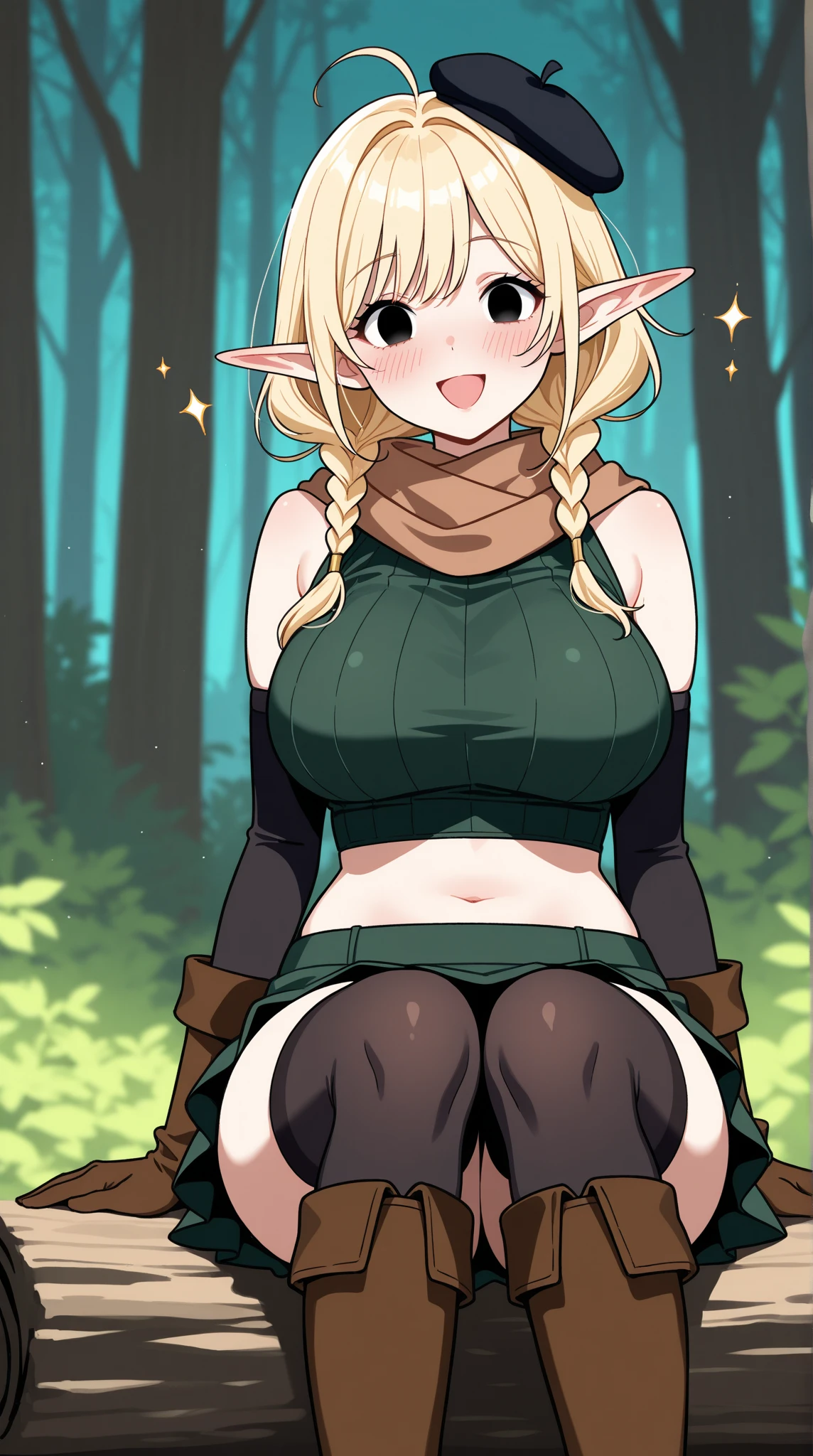 score_9, score_8_up, score_7_up, score_6_up, score_5_up, score_4_up,
BREAK
1girl, breasts, blonde_hair, solo, long_hair, pointy_ears, navel, large_breasts, outdoors, looking_at_viewer, drill_hair, underwear, blush, panties, red_eyes, grass, black_panties, bare_shoulders, ahoge, sky, bangs, thighs, patreon_username, hair_between_eyes, cowboy_shot, arms_behind_back, closed_mouth, web_address, cloud, watermark