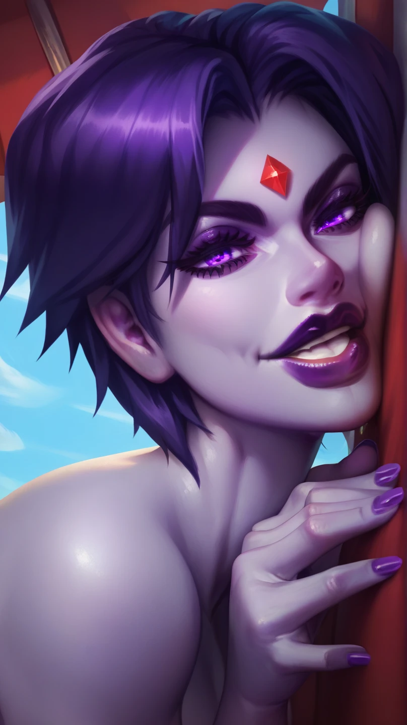 corvo (Dc)
giving girls alone abdomen arms around shoulders arms around waist athletic ass female barely dressed beach big breasts black nude black lips black lipstick breasts cleavage ;shoulder hand on own chest big ass lipstick long hair looking at the viewer purple hair navel purple lipstick bright clothes short hair sky smirk naked Thick thighs Tree thighs