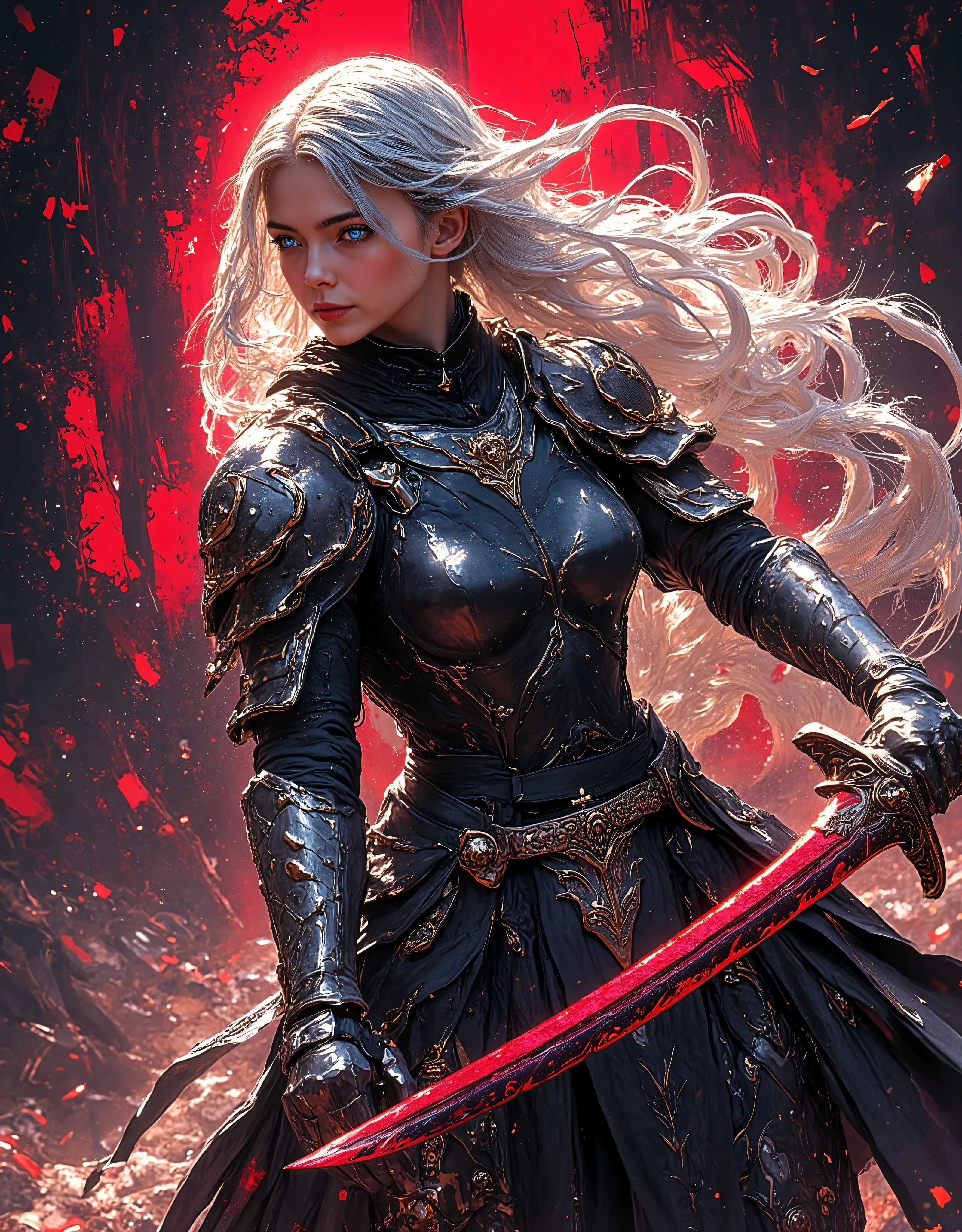 Paint fearless female warriors—bring your battle-ready heroines to life! Masterpiece, Best quallity, Female Samurai, Intense Battle Motion.