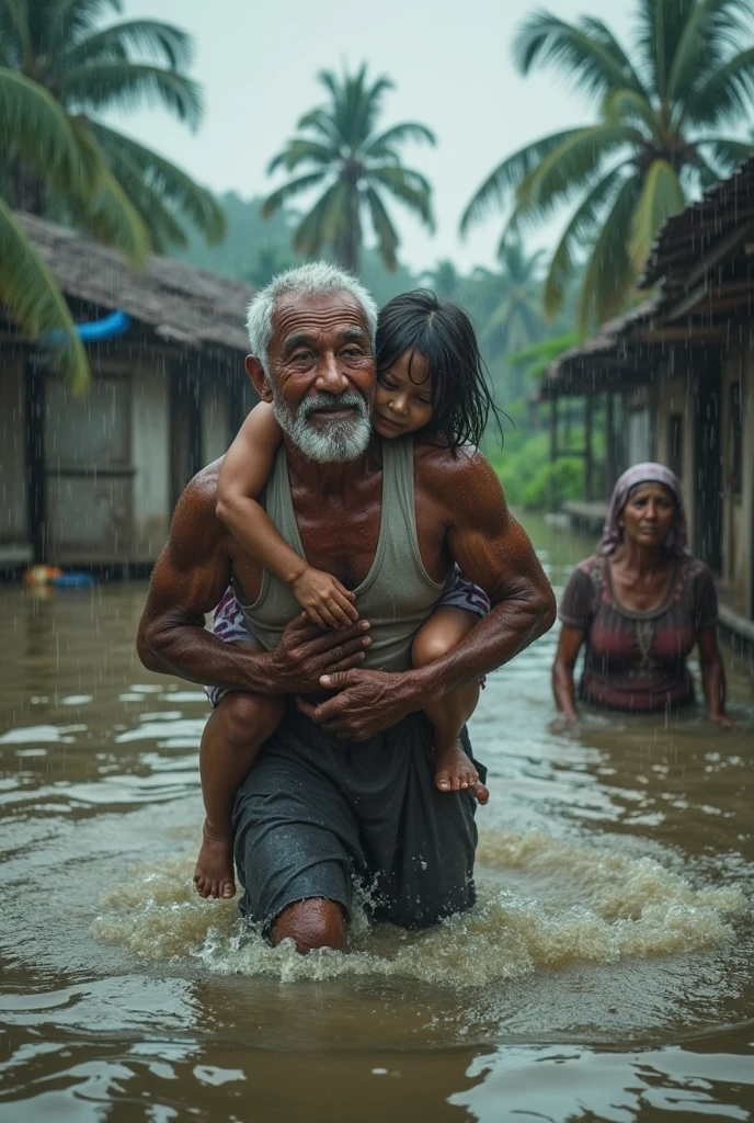 Old people and small children are dying in Bangladesh villages drowning in flood water. They are suffering a lot