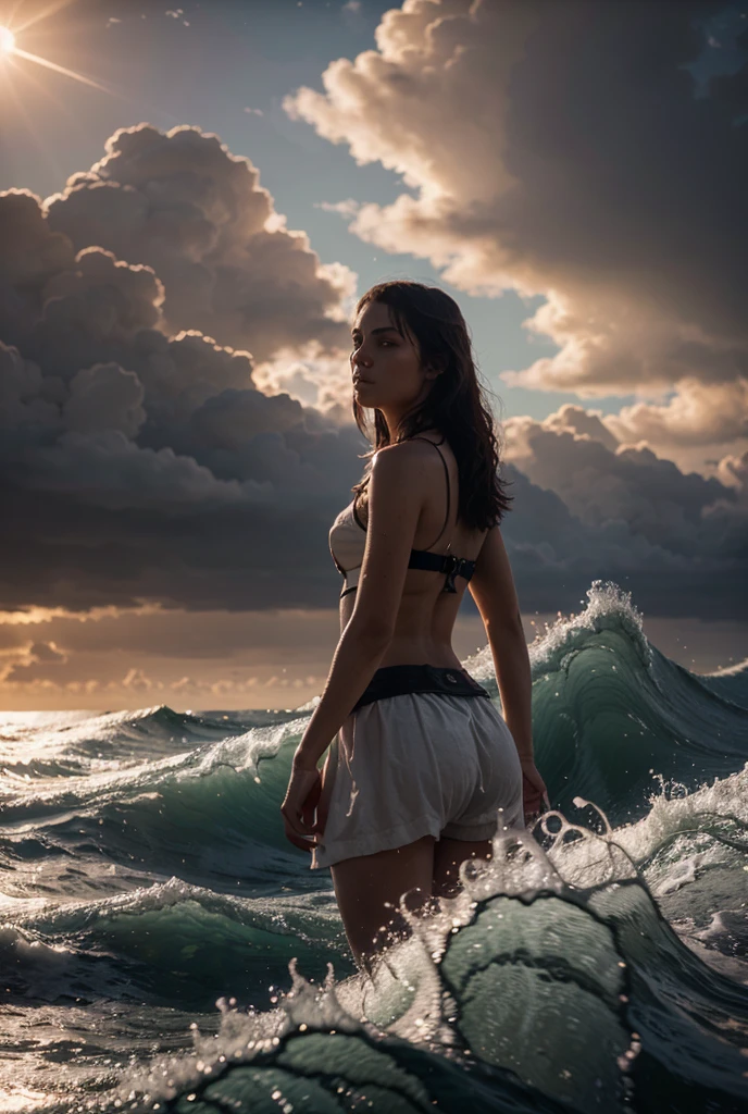 (best quality,4K,8 TAUSEND,High Resolution,Meisterwerk:1.2),ultradetailliert,(realistisch,photorealistisch,photo-realistisch:1.37),Fantasy-Kurzkleidung,sehr sexy Kleidung,Magieal clothing,sexy girls,sehr erotisch,Nacktheit,Magie,Apokalypse,Zauberwald,Mystische Kreaturen,antike Ruinen,mondbeschienener Himmel,dunkle Schatten,ethereal atmosphere,schwimmende Inseln,Otherworldly beauty,Whispering winds,geheimnisvoller Glanz,bezaubernde Aura,seductive charm,Zauberin,seductive glance,seductive poses,Feurige Funken,rippling Magie,bedrohliche Wolken,dramatische Beleuchtung,lebendige Farben,provokante Silhouette,verbotene Versuchung,Wilde Fantasie,traumhafte Essenz,Magieal realm,Desires unleashed,zeitliche Kluft,Goddess of sadism,grausam,surreale Traumlandschaft,verlockende Illusionen