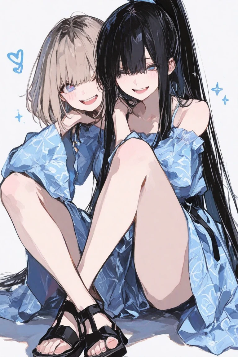 2 chicas,;t;,((all the clothing used is sensual naughty style)),asakura_toru,piernas_descalzas,descalzo,sheet,rubor,camisa_brown very thin and transparent like air ,nails,fukumaru_koito,camisa_verde muy delgada transparente como el aire,camisa_gris muy delgada,haigyo,gafas,high resolution,higuchi_madoka,idolmaster,idolmaster_shiny_colors,rodillas_separadas_pies_separados,rodillas_arriba,piernas abiertas, mirando_al_visor,acostada,varias_Girls,esmalte_de_nails,noctchill_(idolmaster),en_espalda,baby dolls,(baby doll_morado muy delgada transparente como el aire),camisa,mirada_de_lado, las 3 chicas con un ojo cerrado y una expresion de placer felicidad y deseo sexual, (desnudas bajo la pijama, desnudas, desnudas bajo las camisas, sin ropa interior), esmalte_de_pies,nails de los pies,dedos de los pies, mejor calidad, obra maestra.