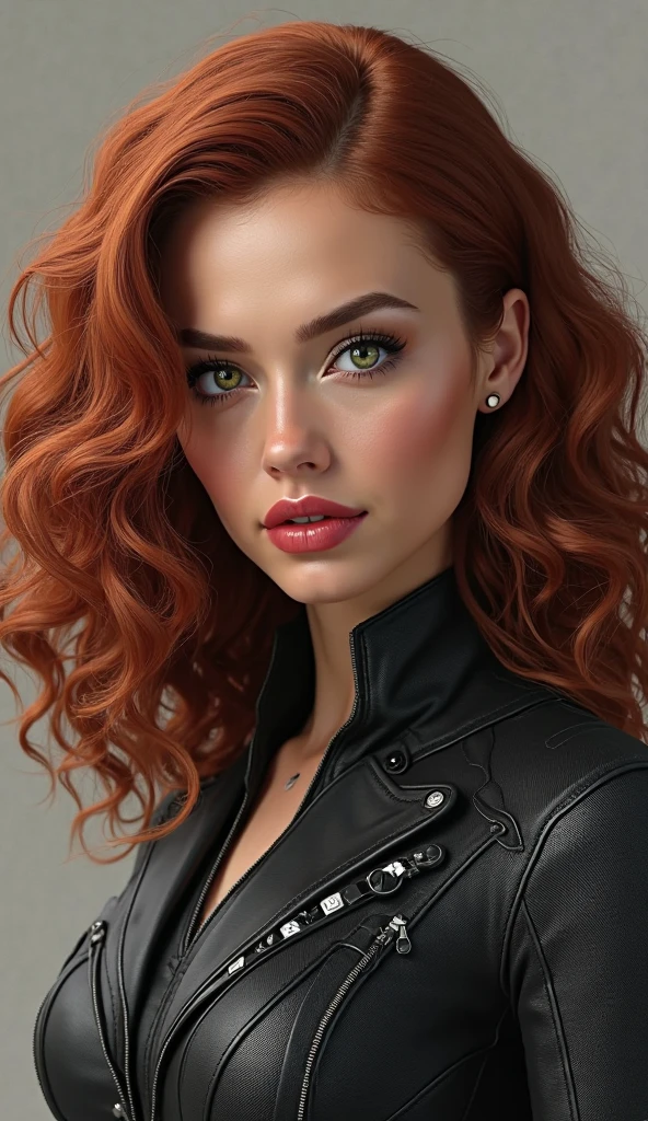 photo of a 25 years old european girl, RAW, beautiful woman, (extra long wavy red hair), (green eyes), (dark red lips), ((portrait)), ((detailed face:1.2)), ((detailed facial features)), (finely detailed skin), pale skin, (high detailed deep cleavage cyberpunk steel dress), cyberpunk megacity environment, (cold colors), damp, moist, reflections, (masterpiece) (perfect proportion)(realistic photo)(best quality) (detailed) photographed on a Canon EOS R5, 50mm lens, F/2.8, HDR, (8k) (wallpaper) (cinematic lighting) (dramatic lighting) (sharp focus) (intricate)