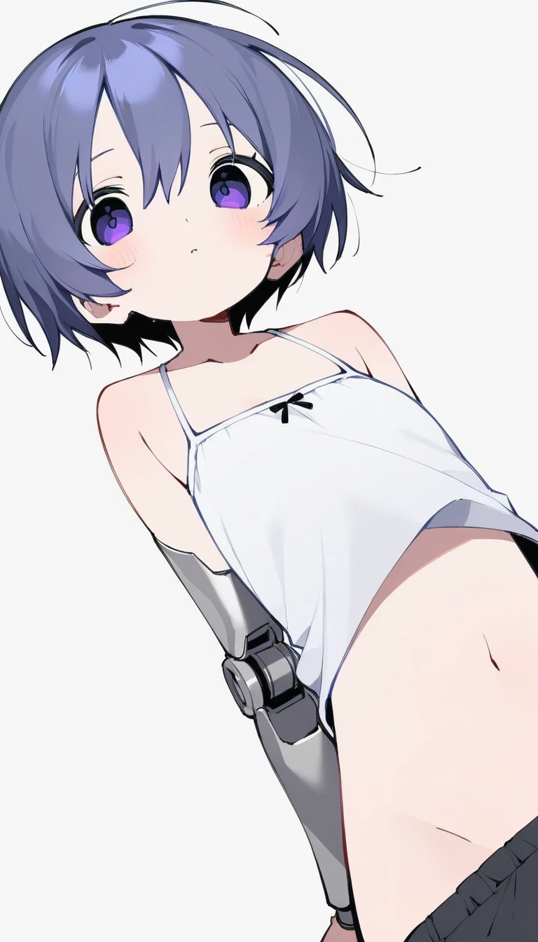 high picture quality、beste-Qualit、Detailed drawing、Does not blush cheeks、Slender beauty、adult lady、{Sailorsk swimsuit}、{knee high}、Niso、Small eyes、Small breasts、Jump cheerfully、contrast、very short hair