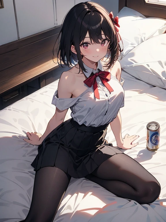 sleep、(Bow-legged)、Navel exposed、Woman making a peace sign with both hands、Sunburned skin、High heels、Atelier Ryza,Atelier Ryza、Dark Skin,Thigh-high boots、Tight shirt、Navel exposed、Focus on the thighs,Daisy Dukes、Troubled expression、Dark Skin,Close-up of female cosplay photo, Thick thighs、expensive, (Maximum resolution: 1.2), (Beautiful Eyes and skin), 8k resolution, Sharp focus: 1.2, Perfect Style, Beautiful Face、Beautiful Eyes, (Glossy Lips: 1.4), One person'Perspective, (Adult female), Big and ample breasts,Sexy pose