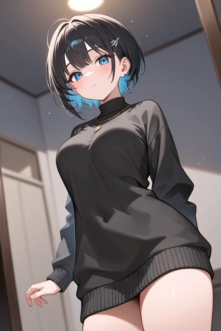 (masterpiece、Can be viewed、masterpiece、Highest Resolution
、Highest quality、Highest quality、Cinematic Lighting、High-end rendering、Safe at Work、Safety Sensor), short girl and half-naked black man, A girl wearing an oversized plain T-shirt seduces the viewer while staring at him., view from bellow, healthy thighs,(ahegao:1.5, roll your eyes 、netorare face:1.5),
, , (evil smile:1.2), off shoulder,(wet), long sleeve, sunburned skin, Saucy,( blush, Naughty play from behind, NTR composition、wet、)
((Perverted sweaty half-naked man puts his hand on the girl's shoulder:1.2)),
absurd solution, Super detailed, highest quality, cute illustration,