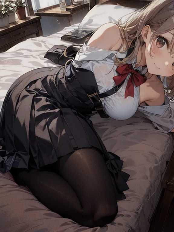 ulzang-6500-v1.1,(RAW photo:1.2), (Photorealistic:1.4),Beautiful Meticulous Girl, very detailed eyes and faces, Beautiful detailed eyes, absurderes, unbelievable Ridiculous, hugefilesize, ultra - detailed, A high resolution, The is very detailed,best qualtiy,tmasterpiece,kemomimi,((Japanes girl' high school uniform)),illustratio,Vista photos,Vista people,The is very detailed,CG,unified,8k 壁纸,Amazing Cleavage,finely detailled,tmasterpiece,best qualtiy,The is very detailed的 CG unified 8k 壁纸,light in face,cinmatic lighting, 1girll, 16 years old,pantyless,dynamicposes,Pantyhose,No underwear,has cleavage