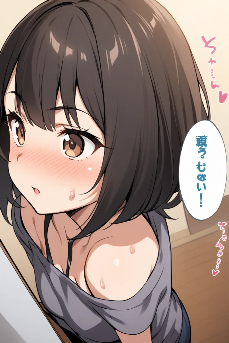 (Blowjob)nsfw,One Woman、10 years old、Primary school students、Completely naked、(Beautiful nipples)、((Small Breasts)),((1boy and 1girl, vaginale, Sex ))、(Random pose)、Shot from a random angle、Highest quality、Very delicate and beautiful、((Very short bangs))、((Bangs))、Light shiny brown hair、The hair is light、((Short Bob))、Cute face、Young face、Cute like an idol、Yellow Eyes、Are thin、Slim figure、Short、(Child body type)、((Lots of sweat))、Embarrassed face、Open Mouth、Troubled face、Red face、(Bathroom at home)、Sperm splashed on face、、(Blowjob)、Shooting from the side、profile、