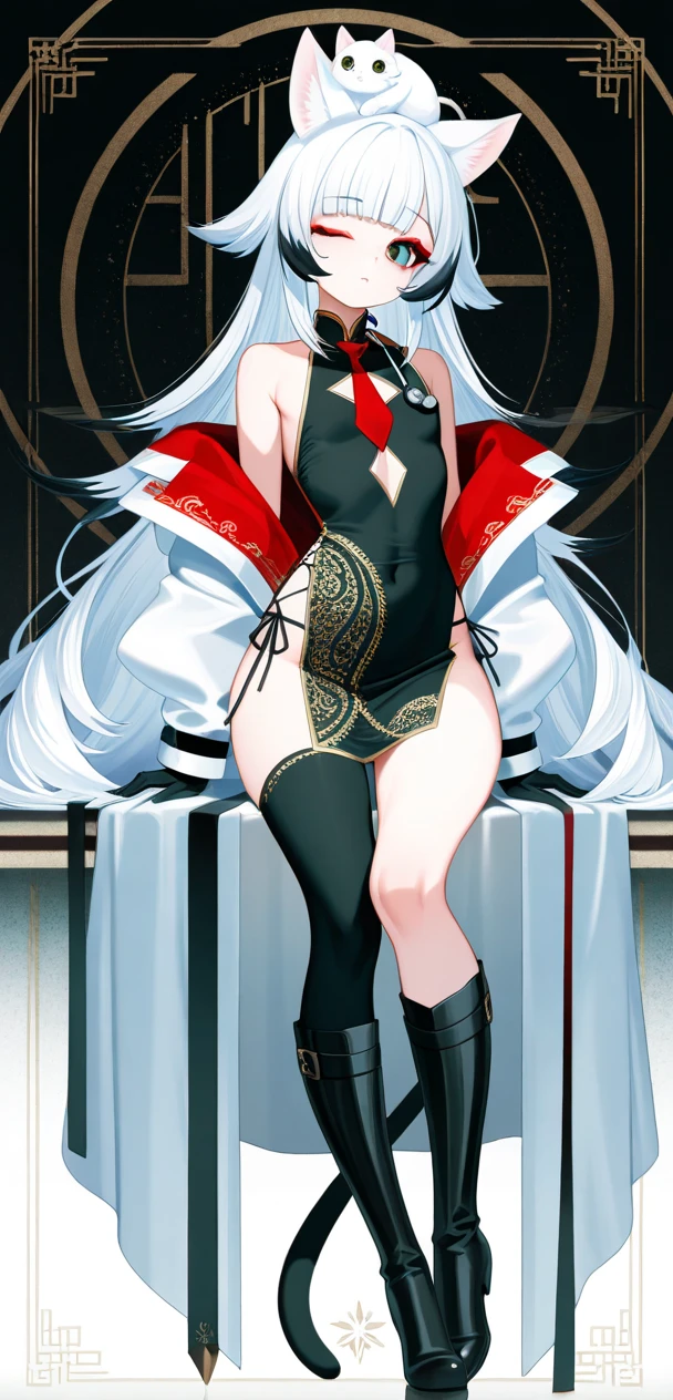 ((masterpiece,best quality)),(1girl:1.2), solo, beautiful detailed eyes, detailed face, (full body:1.2), white long hair, red eyes,small breast, (black background:1.1), bloody particles,blood on the face,