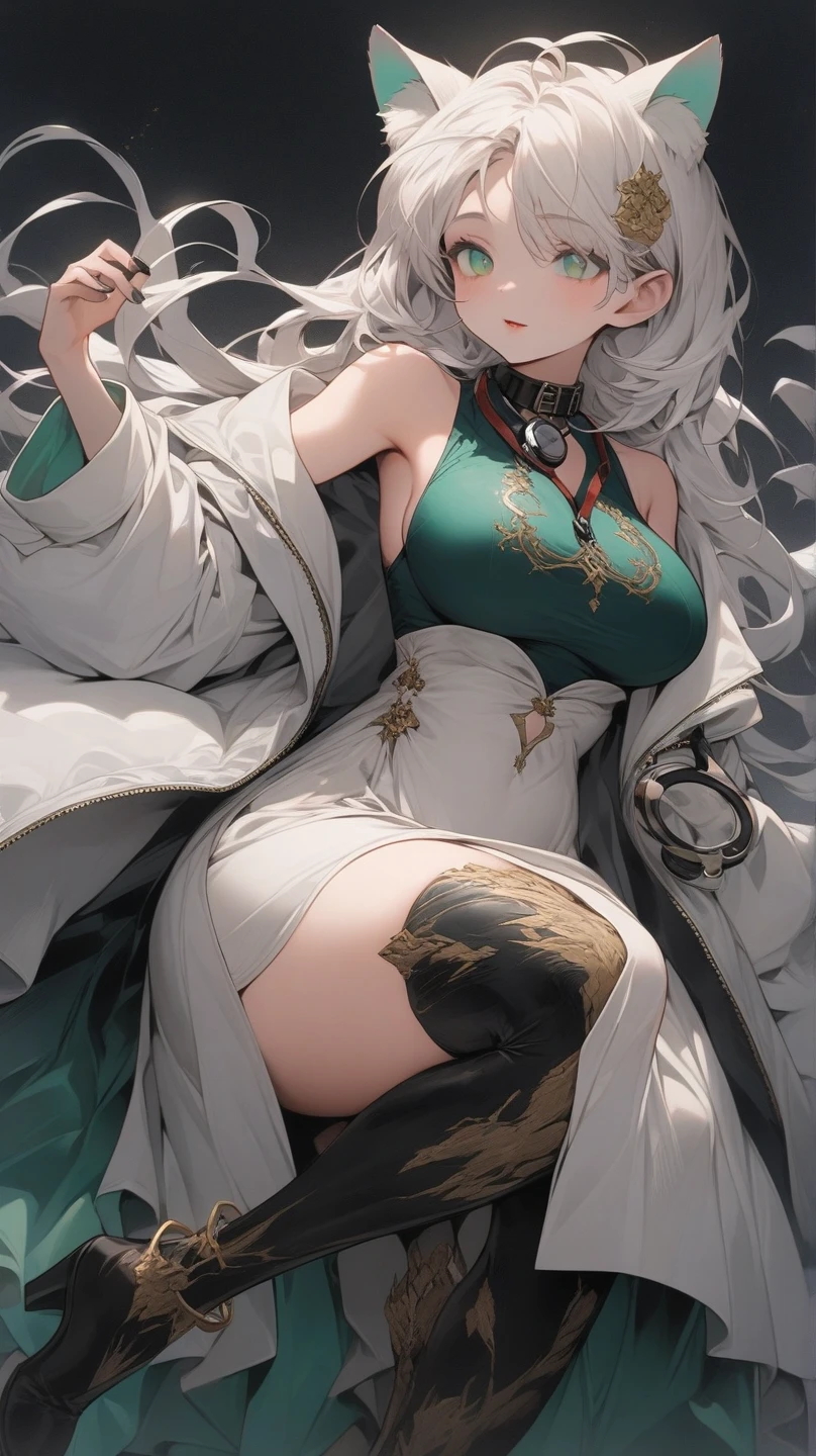 1 girl, anime face, upper body, showing legs, long hair, minimal makeup, detailed face, Serious, very long platinum blonde hair, bang, hair between eyes, green eyes, big plump breasts, big ass, big , cloth, military clothing, military, Serious, war situation, military cloth, military pants, beautiful girl soldier, modern military, Serious military cloth, formal modern military cloth, showing legs, legs, Correct anatomy of the foot, 5 fingers, (showing legs), (Correct anatomy of the foot)