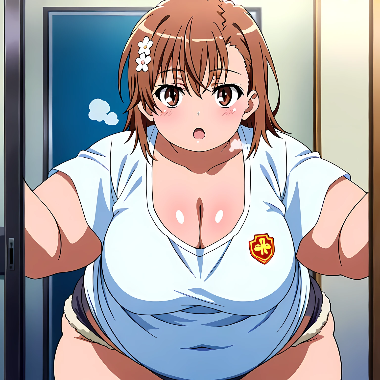 Actriz sexy ochaco uraraka gigantes tetas, enormes tetas, piernas, Pussy