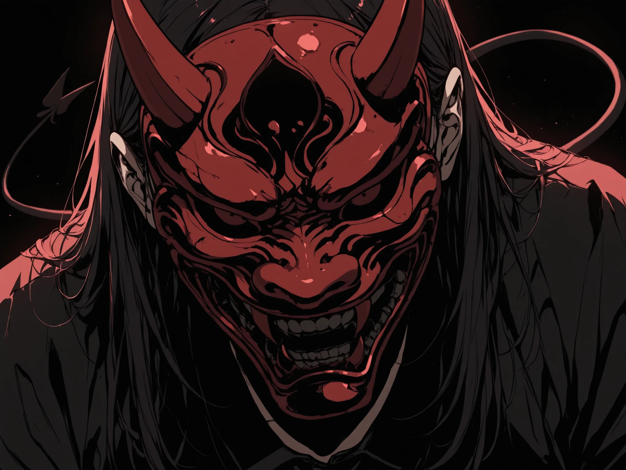 、Japanese demon mask、Bewitching