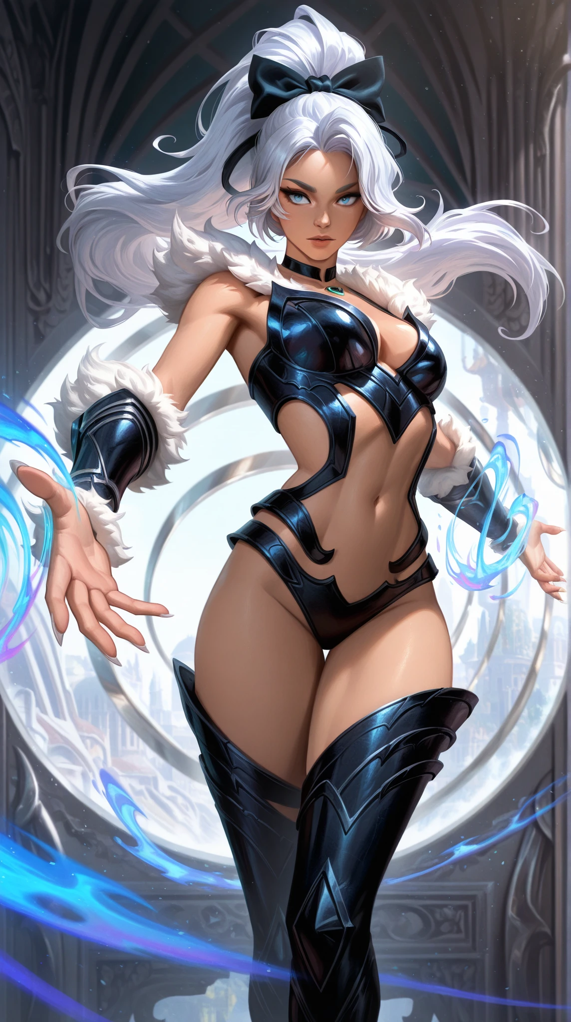In a very grand scene,The extra-large wide-angle lens captures the appearance of a female centaur。(She is traveling through the stars:9.9),She is tall,It has the ultimate curvy beauty,The muscles are slender and firm,Beautiful lines。Her facial features are tough and coquettish,Always with a sunny smile。She wears special tight-fitting equipment with a strong sense of technology,Step on multifunctional off-road style heels,Delicate and practical protective gear is worn on the hands, feet, wrists, neck and shoulders。The detection equipment around you flashes various cue lights and neon-like information screens,Let her exude a charming brilliance。Use Midjourney's advanced tools,Design special tight-fitting equipment for female centaurs,Highlight her unique physiological characteristics and appearance details,Add realism。And in her adventure scene,Spectacular views of nature,Such as the sky where storms and sunny days alternate、Brilliant rivers of stars and auroras、The snow-capped summit of Mount Everest、Fireworks in the mountain town, etc。ao mesmo tempo,Away from the hustle and bustle of Long Beach Pier is a neon-lit spaceship docked,Create a fantastic scene。Use Midjourney's advanced tools and multiple color palettes、Brush Strokes、Texture tools and model packages,It shows a sense of atmosphere where beauty and charm coexist。The charm of the female centaur is highlighted through color and lines,Enhance realism with detailing,Create a surreal dreamy feeling。Additionally,Use Midjourney's tools to add a variety of extreme sports gear and cultural trinkets to the female centaur,Create intricate hairstyles and outfits,Give her a sense of premium。She never flinches,Regardless of the terrain,can respond quickly,Even the extreme geography and dangerous terrain of aliens cannot stop her。Use Midjourney's powerful tools,You can do it with incredible detail and beauty,Bring this ultra-grand and beautiful scene to life。Ultra-grand scenes,super wide shot, hdr,(真实感,Masterpiece quality,