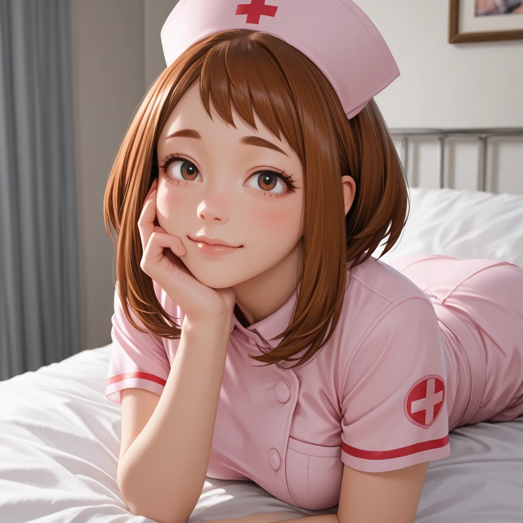 Beautiful nurses take care of patients
