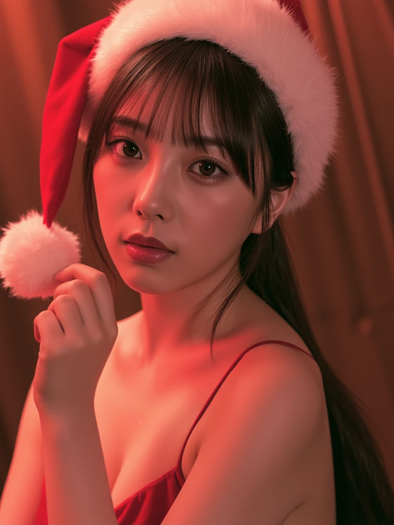 ((A very beautiful Santa takes off his clothes on the bed)). 40k, Photo, masutepiece, of the highest quality, Cute, (Short hair). Beautiful Japanese woman with soft breasts and white skin, Various poses. ((Big: 1.2)), ((has very soft breasts, Lie down and open your crotch wide,  srestrained)), Ultra-detailed face, Detailed eyes, Beautiful, well-groomed blonde short bob with sharp eyes:1.4)), ((hair without bangs)), (8K, Best Quality, masutepiece: 1.2), (Realistic, Photorealistic: 1.2), ((Close up portrait of woman lying in bed, Top angle overlooking the bed)), Shirt, Skirt, Spread your legs,  {{cum on facial}},_In_Mouth,_SUI_hair, Breast ejaculation, Whole body, (((Thick white liquid on face))), (thick white liquid on the body) , ((the body is dripping wet)), ((Wet thighs)), (((thick white liquid dripping from body)))), (((thick white liquid on breast)))), Lying down, Drenched mouth with drool, Mouth wide open, ((Looks distressed)), (Sweating profusely), Screaming, (((POV:1.7))), ((My cheeks rose)), Sweat, ((half-open eyes)), ((((Half-open mouth, stick out your tongue a little)))), very cute girl panting hard, lying on back on bed, Solo, yawning, ((Raise your arms behind your head, Hands tied behind the back)), Armpits, My stomach rose, Wrinkles between the eyebrows, thighs thighs thighs thighs, Hip Floating, Sleeping in bed, Expression of distress, Tied with a rope, ((Cat's ears, Chained collar)), Shackles, slaves, (Heavy chains), Sheer pubic hair, (No bra), ((tre anatomically correct)), Perfect Anatomy, Santa Claus attire, Santa Claus hat.